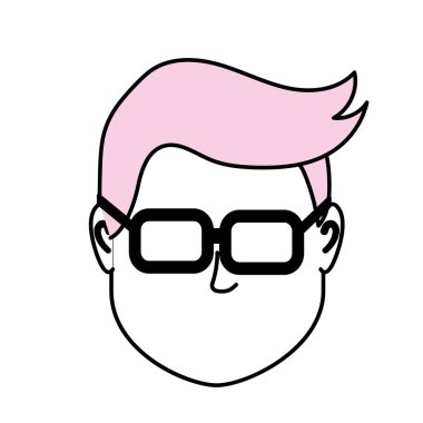 Varsayılan avatar adam sosyal Kullanıcı vektör çizim için