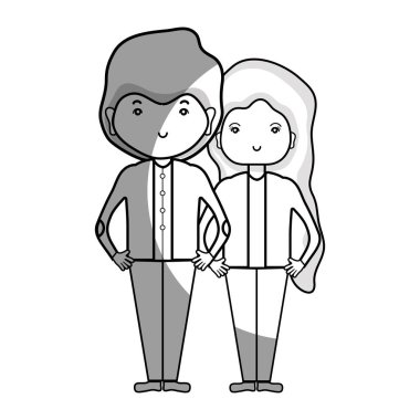 saç tasarım vektör çizim ile birlikte güzellik çift hat