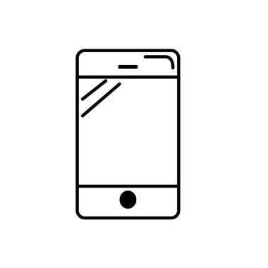 arayıp insanlar vektör çizim için satır smartphone teknoloji