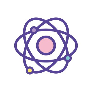 Fizik atom Kimya Eğitim vektör çizim yörünge