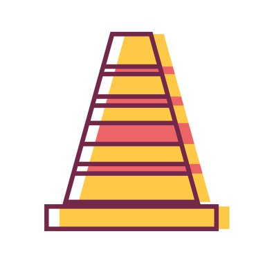 İnşaat koni endüstriyel hizmet onarım vektör çizim için