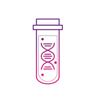 satır dna Analizi tüp bilim tanılama vektör çizim