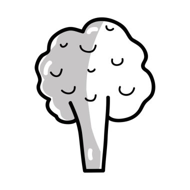 siluet sağlık brokoli sebze simge, vektör çizim tasarım