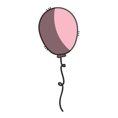 İyi ki doğdun dekorasyon, vektör çizim partiye balon