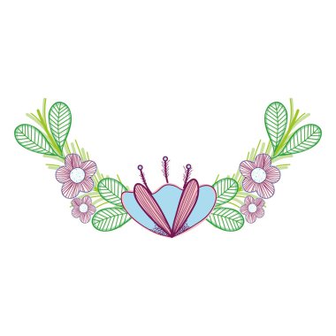 güzel çiçek dekorasyon tasarım, vektör çizim tasarım