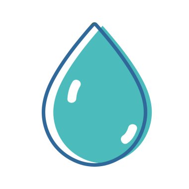 mavi mavi doğal damla-e doğru çevre bakım vektör çizim