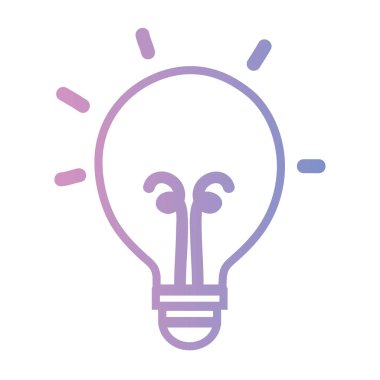 satır ampul enerji nesne simge vektör çizim