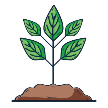 ile yere kaydetmek ve çevre vektör çizim bakım için bitki