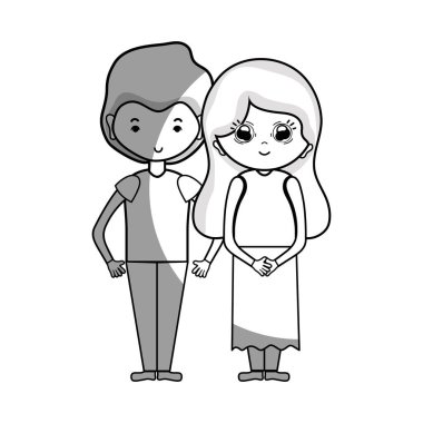 saç tasarım vektör çizim ile birlikte güzellik çift hat