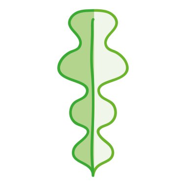 güzel organik leaf bitki, vektör çizim tasarım