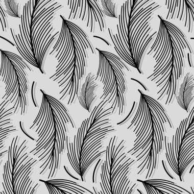 güzel siyah desen arka plan, vektör çizim bırakır