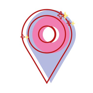 konumu grafik sembol simge vektör tasarlamak