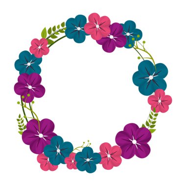 çiçek dekorasyon tasarım, görüntü illüstrasyon vektör