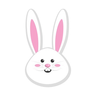 mutlu tavşan hayvan, vecor resimde güzel yüzü