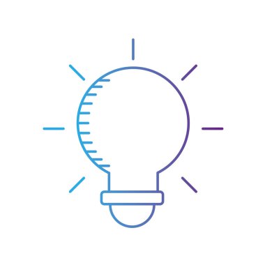 satır ampul fikir yaratıcı tasarım vektör çizim için