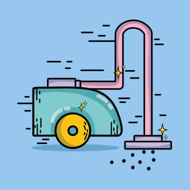 ev içi kullanımına yönelik hizmet vektör çizim nesnesine elektrikli süpürge