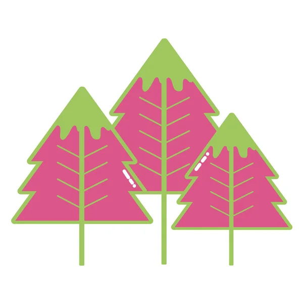 美丽的天然松树设计向量例证 — 图库矢量图片