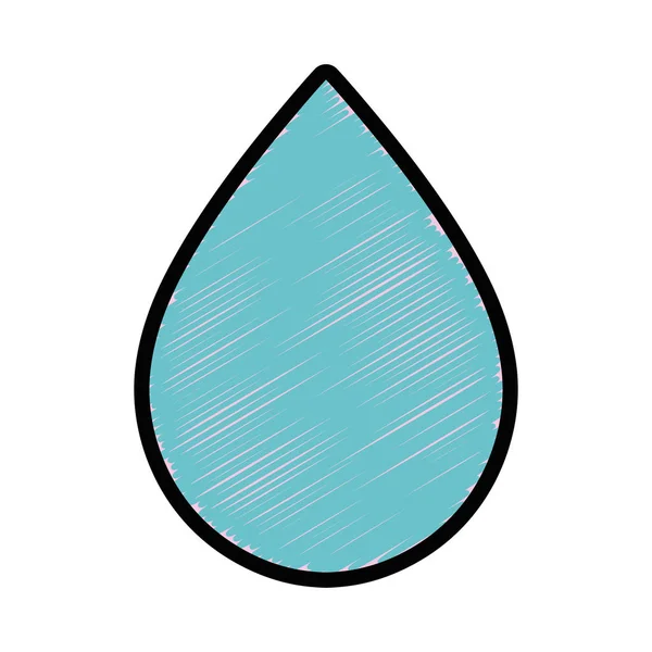 Gota Agua Para Conservación Cuidado Del Medio Ambiente Vector Ilustración — Archivo Imágenes Vectoriales