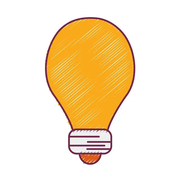 Lâmpada Energia Luz Para Ilustração Vector Iluminação — Vetor de Stock
