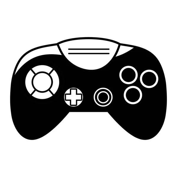 Contorno Controlador Videojuegos Con Botones Para Jugar Ilustración Vector Consola — Vector de stock