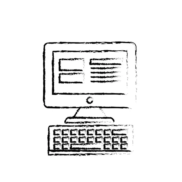 Figura Informática Com Ilustração Eletrônica Vetor Informação — Vetor de Stock