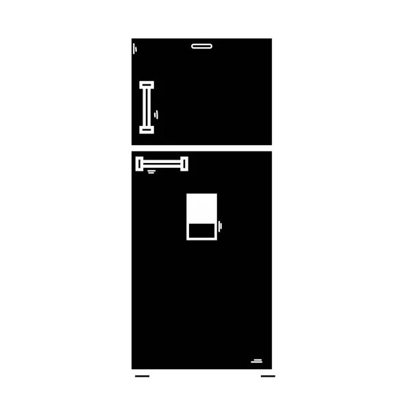Контурна Технологія Холодильник Електричний Кухонний Посуд Векторні Ілюстрації — стоковий вектор