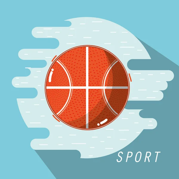 Basketball Training Spielen Spiel Sport Vektor Illustration — Stockvektor