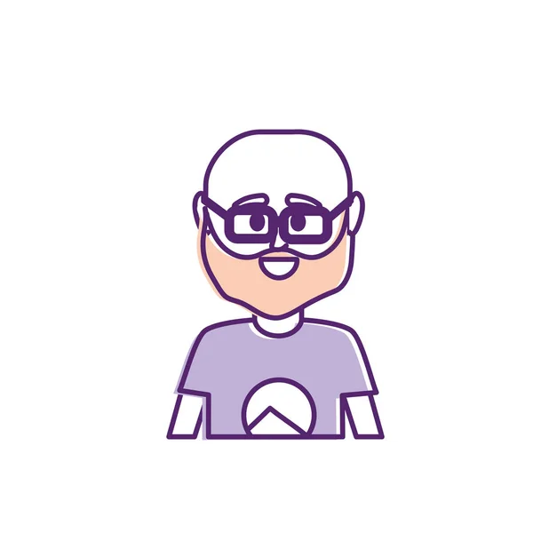 Hombre Avatar Con Camiseta Diseño Vector Icono Ilustración — Archivo Imágenes Vectoriales