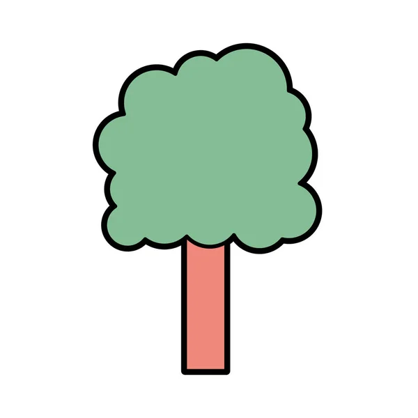 Árbol Ecología Para Cuidado Del Medio Ambiente Icono Vector Ilustración — Archivo Imágenes Vectoriales