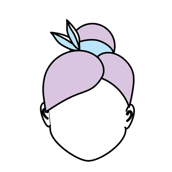 Standard Avatar Frau Social User Vektor Illustration — Stockvektor