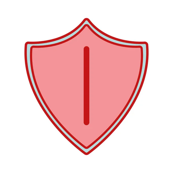 Security Shield Technology Protection Icon Vector Illustration — Stock Vector