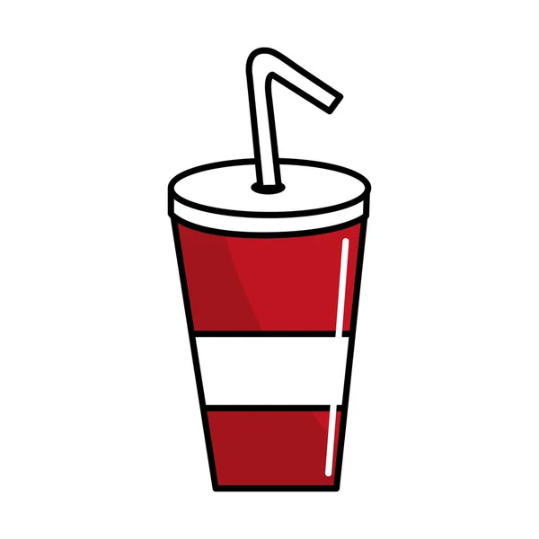 おいしいさわやかなソーダ飲料 ベクトル イラスト デザイン — ストックベクタ