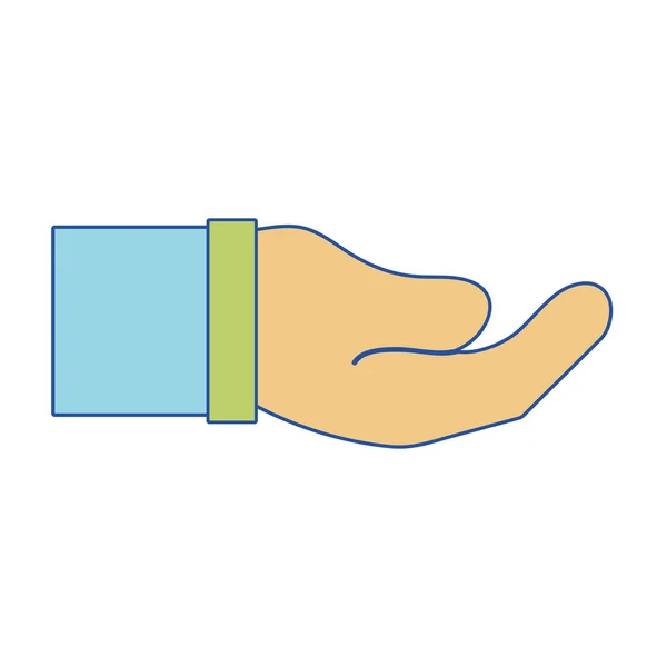 商人手和通信手势语言向量例证 — 图库矢量图片