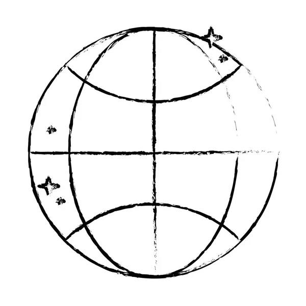 Figure Réseau Global Connexion Numérique Technologie Vectorielle Illustration — Image vectorielle