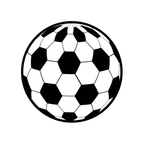 Bola Color Para Jugar Icono Fútbol Vector Diseño Ilustración — Vector de stock