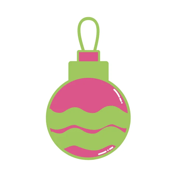 Bola Belleza Navidad Decoración Diseño Vector Ilustración — Vector de stock