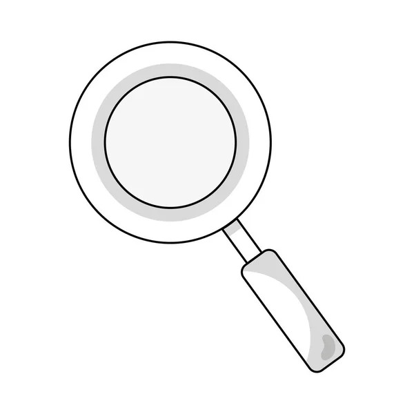 Ligne Loupe Symbole Verre Pour Recherche Exploration Vectorielle Illustration — Image vectorielle