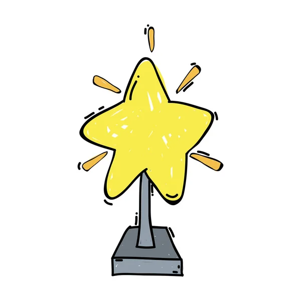 Ταινία Μικρού Μήκους Αστέρων Βραβείο Εργαλείο Διανυσματικά Εικονογράφηση — Διανυσματικό Αρχείο