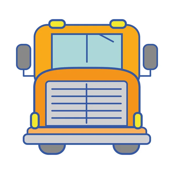 Κίτρινο Σχολικό Λεωφορείο Για Την Εικονογράφηση Διάνυσμα Μεταφορά Παιδιών — Διανυσματικό Αρχείο