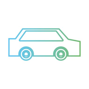 satırı normal araba ulaşım ve modern stil vektör çizim