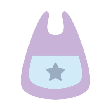 vektör çizim yemek için kullanılan bib bebek araç