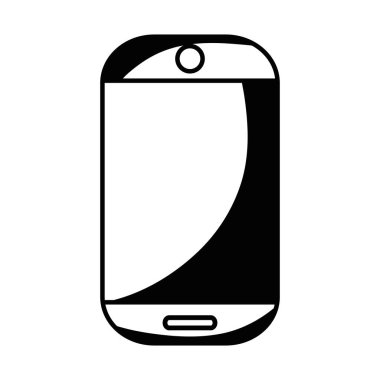 kontur teknoloji smartphone arayın ve vektör çizim görüşün için elektronik