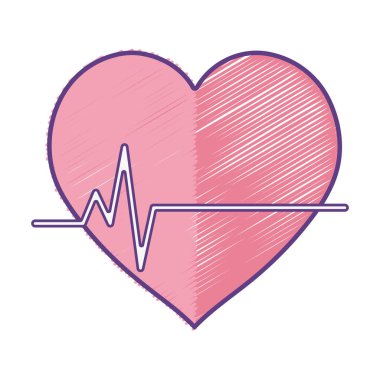 frekans önemli kardiyak ritim kalp atışı vektör çizim