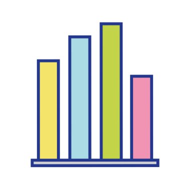 istatistik grafik Diyagramı tasarlamak vektör bar