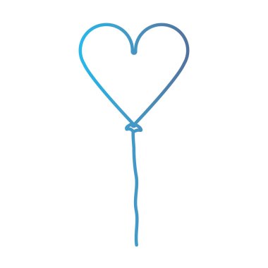 satır güzel kalp balon süsleme tasarlamak vektör