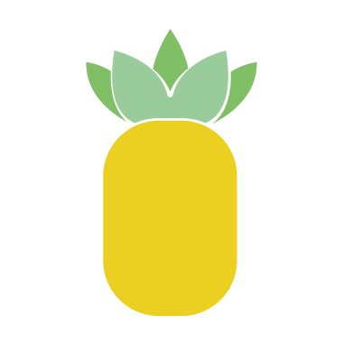 lezzetli ananas meyve sağlıklı yaşam vektör çizim için