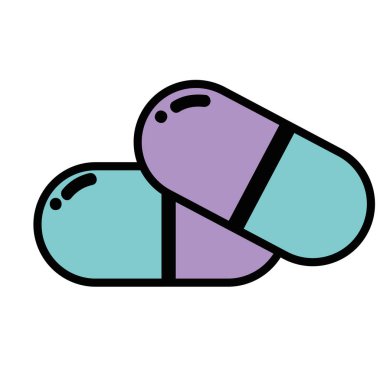 tedavi ilaç ilaç bakımı vücut vektör çizim için hap