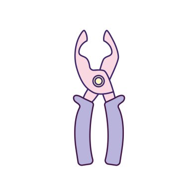 Kerpeten ekipman hizmet sektörü onarım vektör çizim