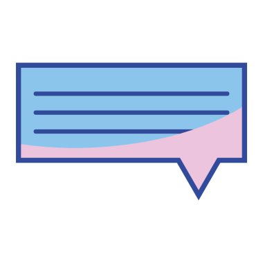 sohbet kabarcık grafik metin iletisi vektör çizim