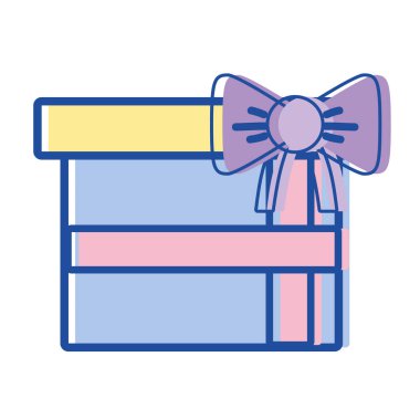 neşeli Noel kutlama vektör çizim için güzel mevcut hediye